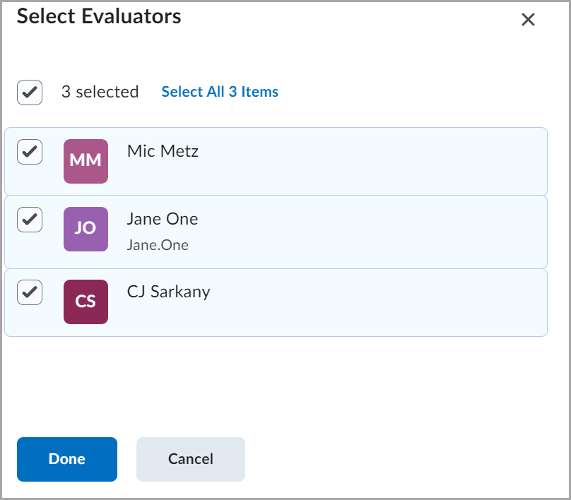 image: select Grader (Evaluators)