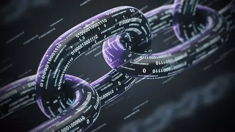 Photo of a chain with analog code on the chains