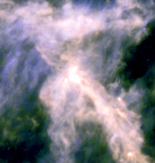 Coloured B1 region of the Perseus Molecular Cloud made by Prof. Sadavoy
