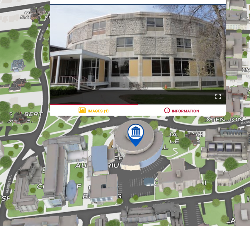 Stirling Hall at Queen's University interactive map