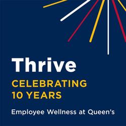 Logo for Thrive's 10th year