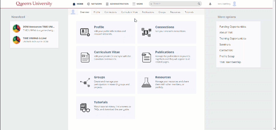 animation showing the steps listed above to Edit a Group