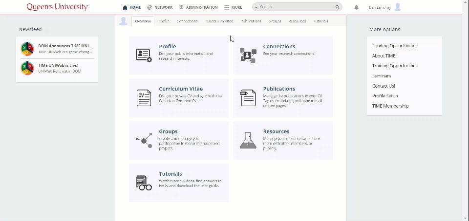 animation showing the steps listed above to Create a Group