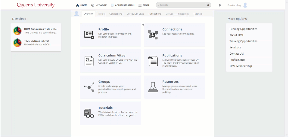 animation showing the steps listed above to transfer ownership of a group